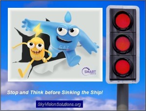 Red Lights Mean Stop and Think