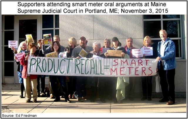 Supporters for Smart Meter Opposition at Maine Law Court