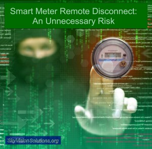 Hacker with Smart Meter Interface to Remote Disconnect